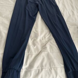Navy Zyia Navy zip Joggers. Excellent condition size medium.